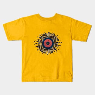 Music Disk music lover icon design Kids T-Shirt